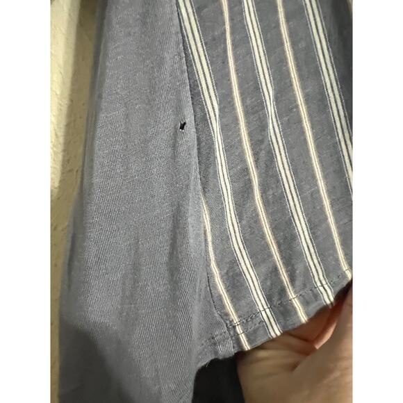 One September Embroidered Blue Ruffle Front Blouse L - Picture 5 of 5